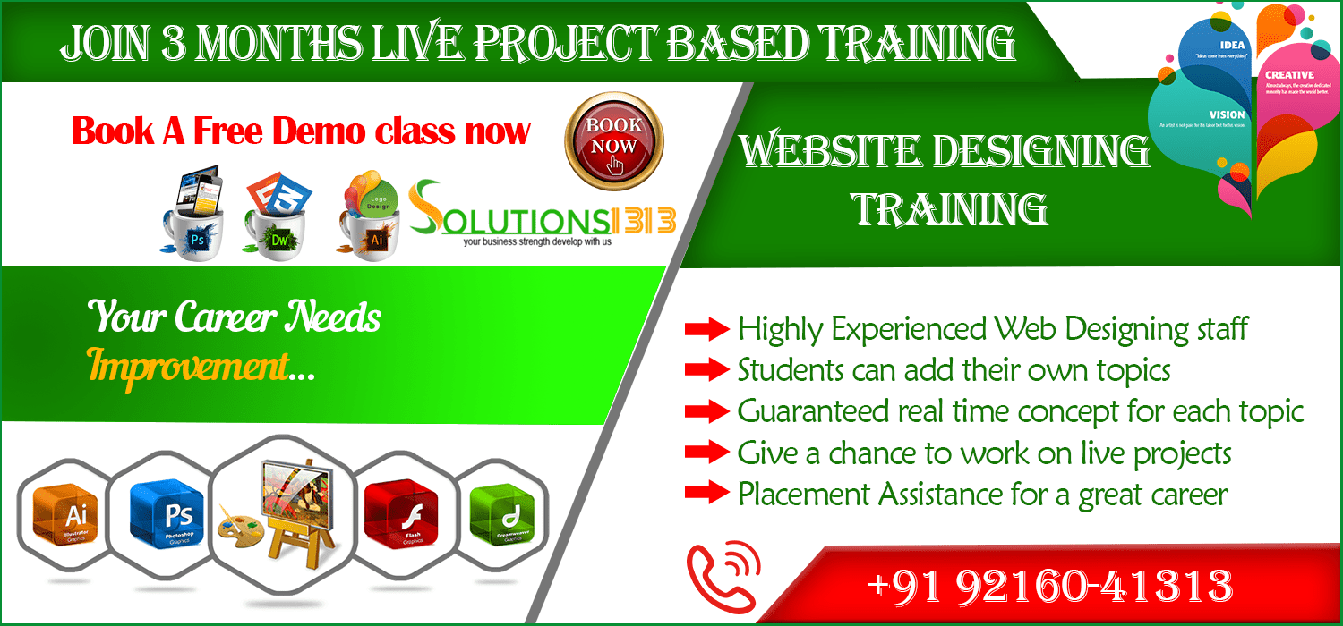 website designing course in Chandigarh