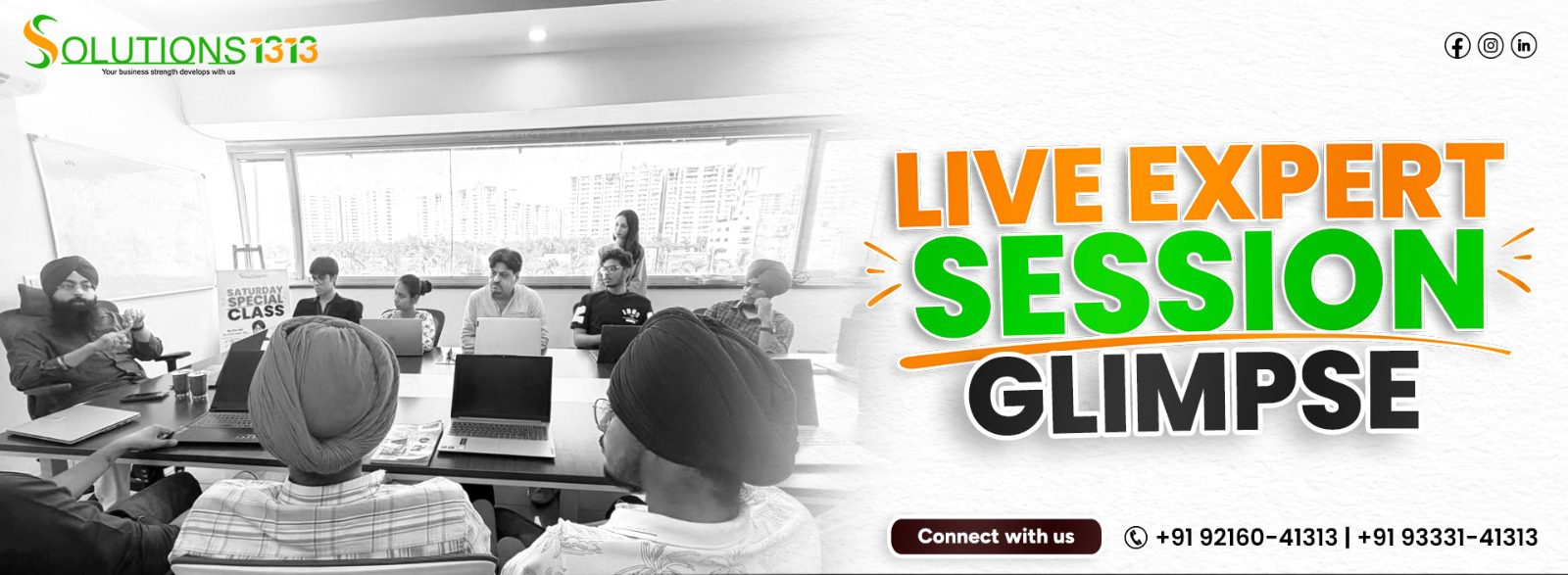 Live expert session for students at Solutions1313