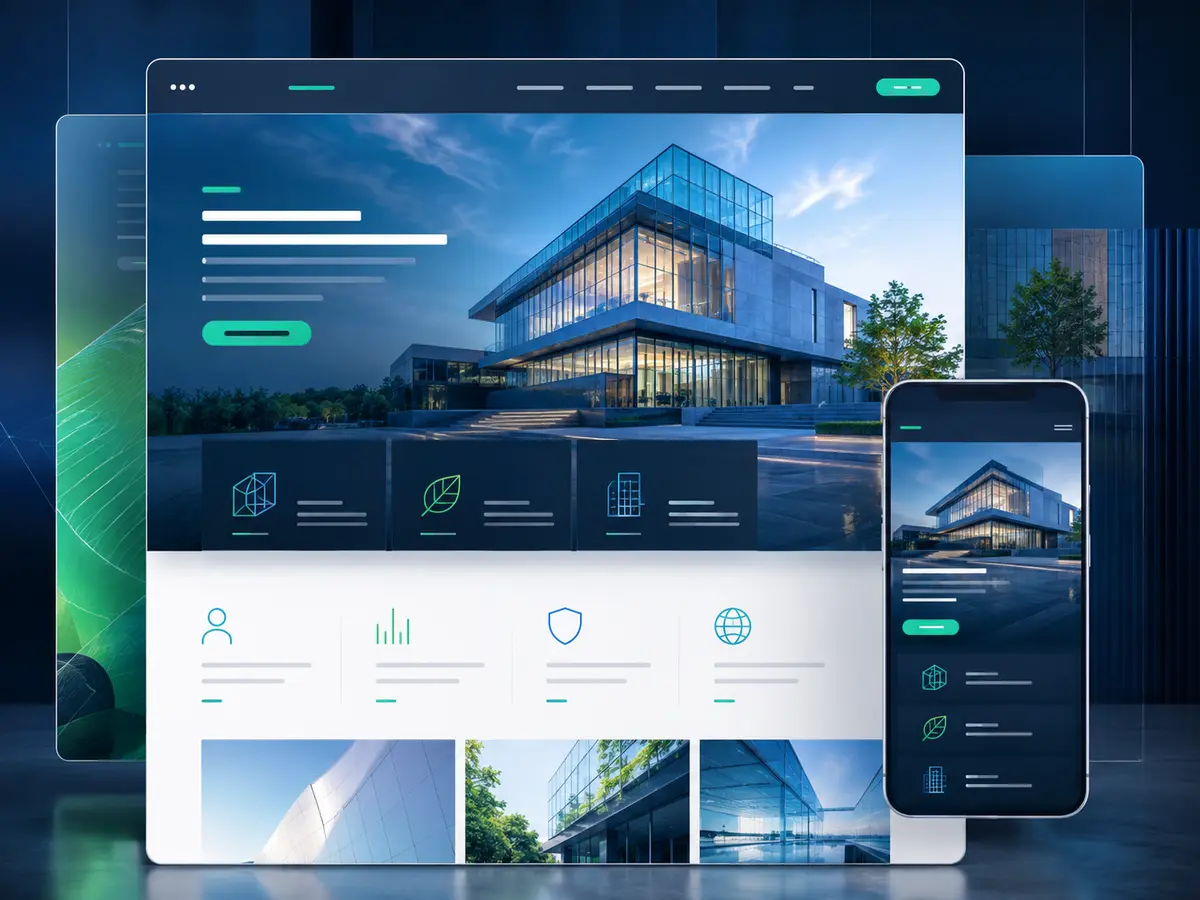 Premium business website design and mobile responsive interface